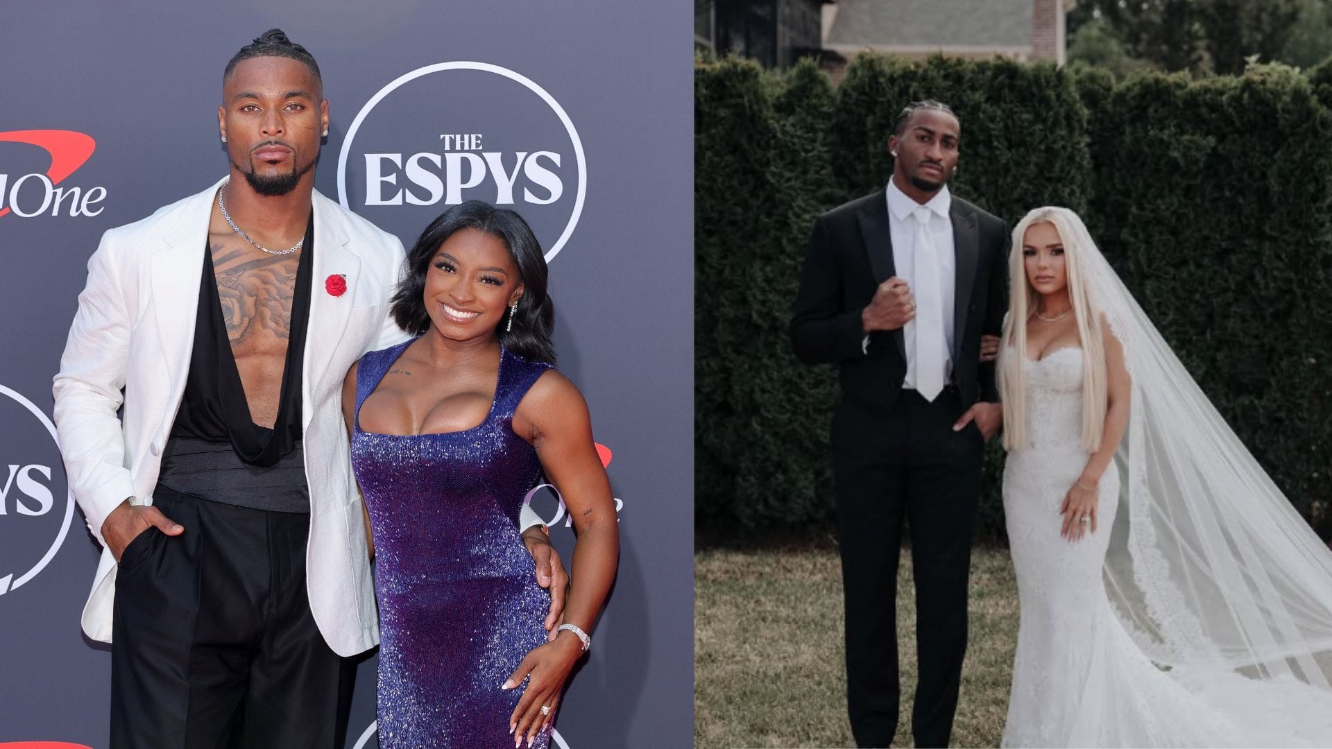 In Pics: Jonathan Owens and wife Simone Biles turn heads at ex-Bears teammate Jaylon Jones' post-wedding celebration