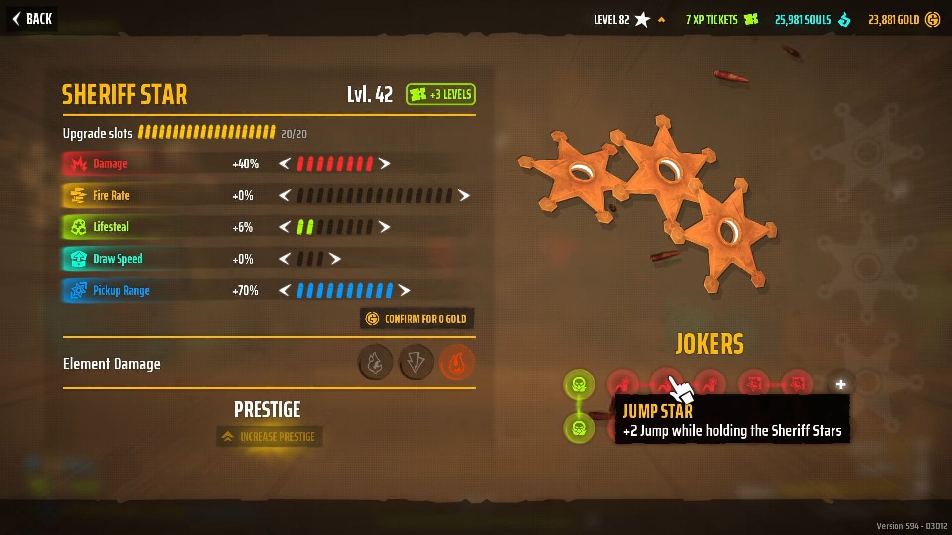 Head to customize weapons and opt for Sheriff Star (Image via Fireshine Games || YouTube/@BullsGuidebook)
