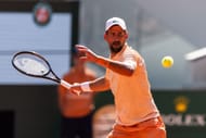 Novak Djokovic in action at the 2026 French Open (Source: Getty)