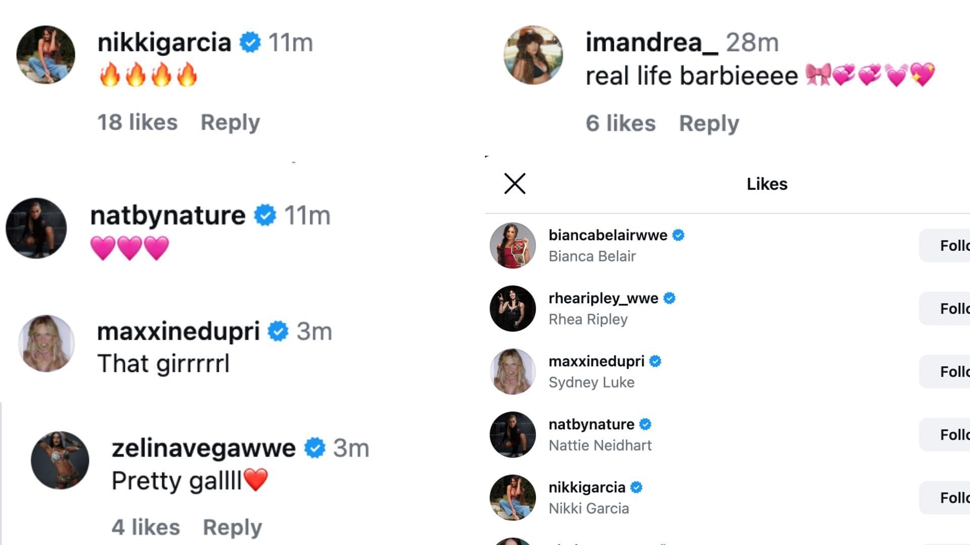 Stars and fans reacted to Stratton's new look (Source: Tiffany Stratton on Instagram)