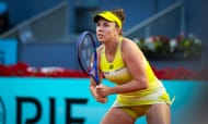 Linda Noskova of the Czech Republic at the Mutua Madrid Open in Spain. (Photo by Getty Images)