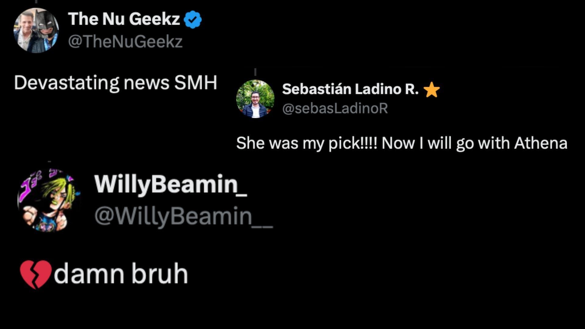 Fans react to Willow Nightingale relinquishing the TBS Championship. (Images via X/@KXNGAO) 