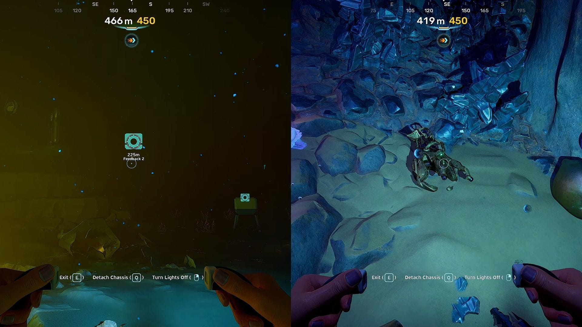 Second fragment location for Feedback Resonator in Subnautica 2 (Image via Unknown Worlds Entertainment || YouTube/@SiNKiLLeR_)