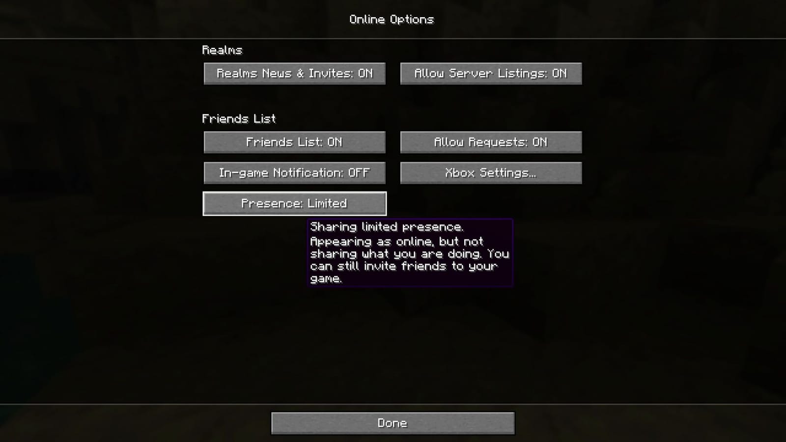 Java Friend Page All Minecraft Java Friends List settings explained