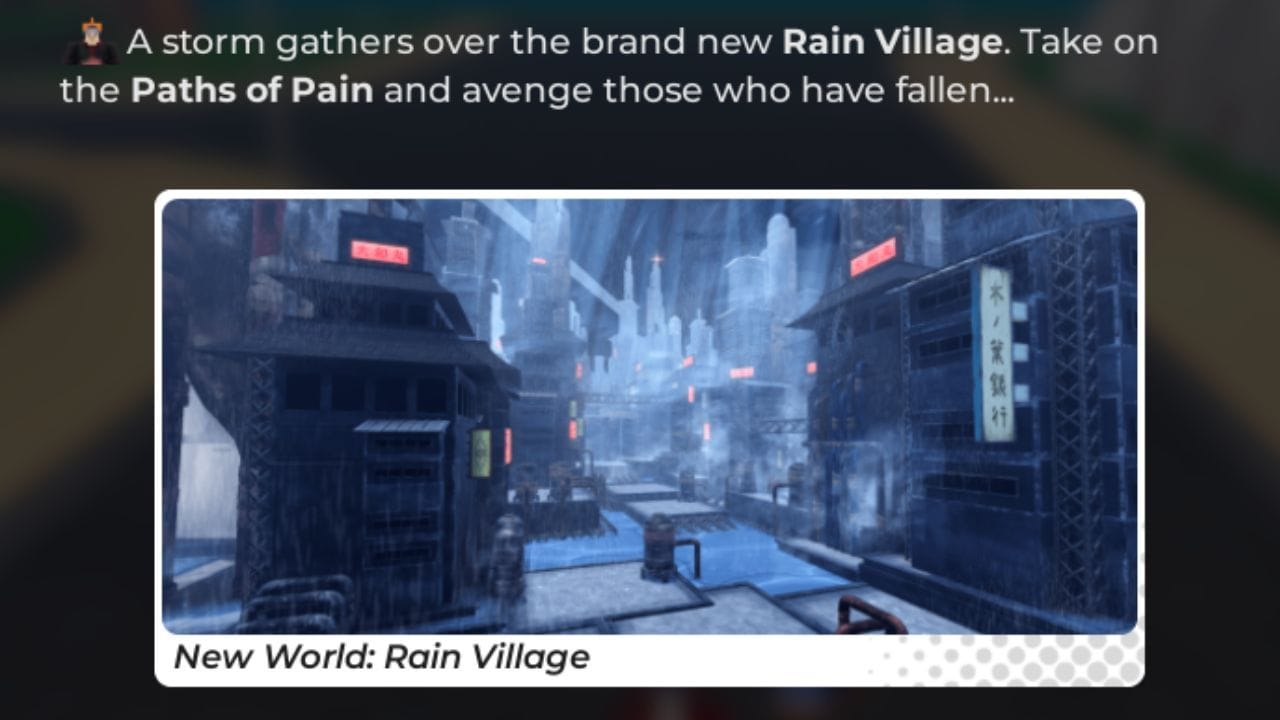 The Rain Village world (Image via Roblox)