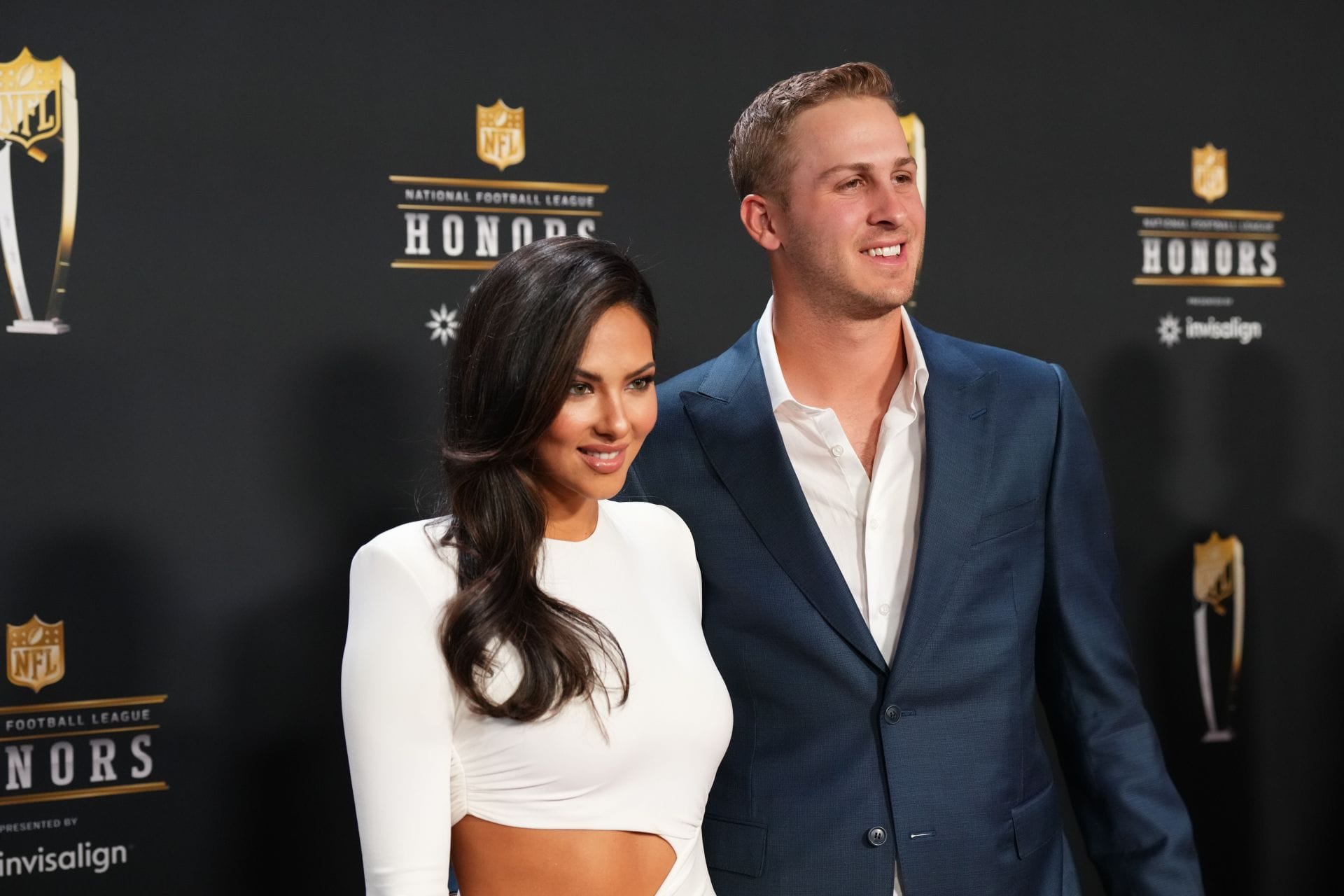 Jared Goff’s wife Christen Harper glows in black mesh gown at SI Swimsuit launch: PICS