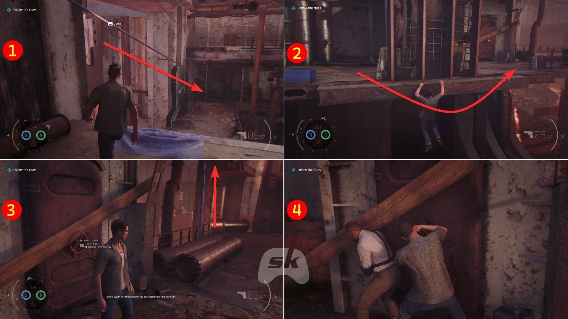 Open the door with Greenway (Image via Sportskeeda Gaming || IO Interactive)