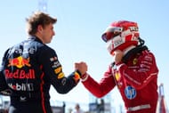 Max Verstappen and Charles Leclerc at the 2025 US Grand Prix - Source: Getty