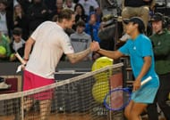Alexander Bublik (left) and Learner Tien (right) at the 2026 Italian Open (Source: Getty)