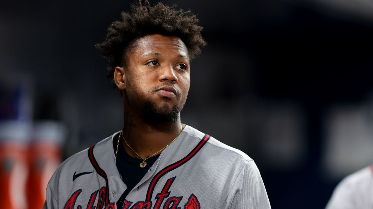 "Another Mike Trout"; "This guy is made up of peanut brittle" - Fans rip Ronald Acuna Jr. after Braves star's precautionary exit from Marlins game