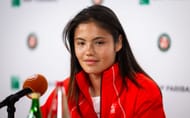 Emma Raducanu of Great Britain at the 2026 French Open at Roland Garros in Paris. (Photo by Getty Images)
