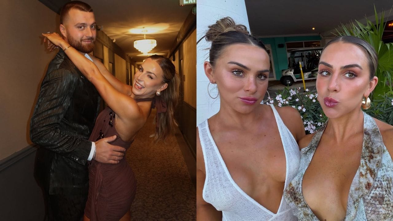 Jake Ferguson's fiancée Haley Cavinder dons vibrant abstract-print bikini while enjoying sibling-vacay in British Virgin Islands