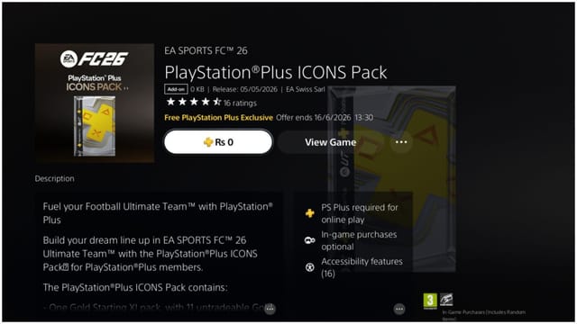 How to get a free EA FC 26 Icons pack on PlayStation?