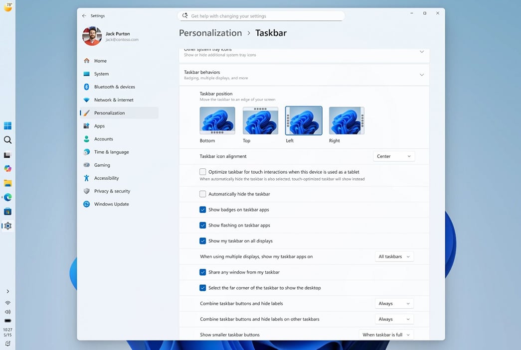 Vertical taskbar finally returns to Windows 11, and here’s how to use it