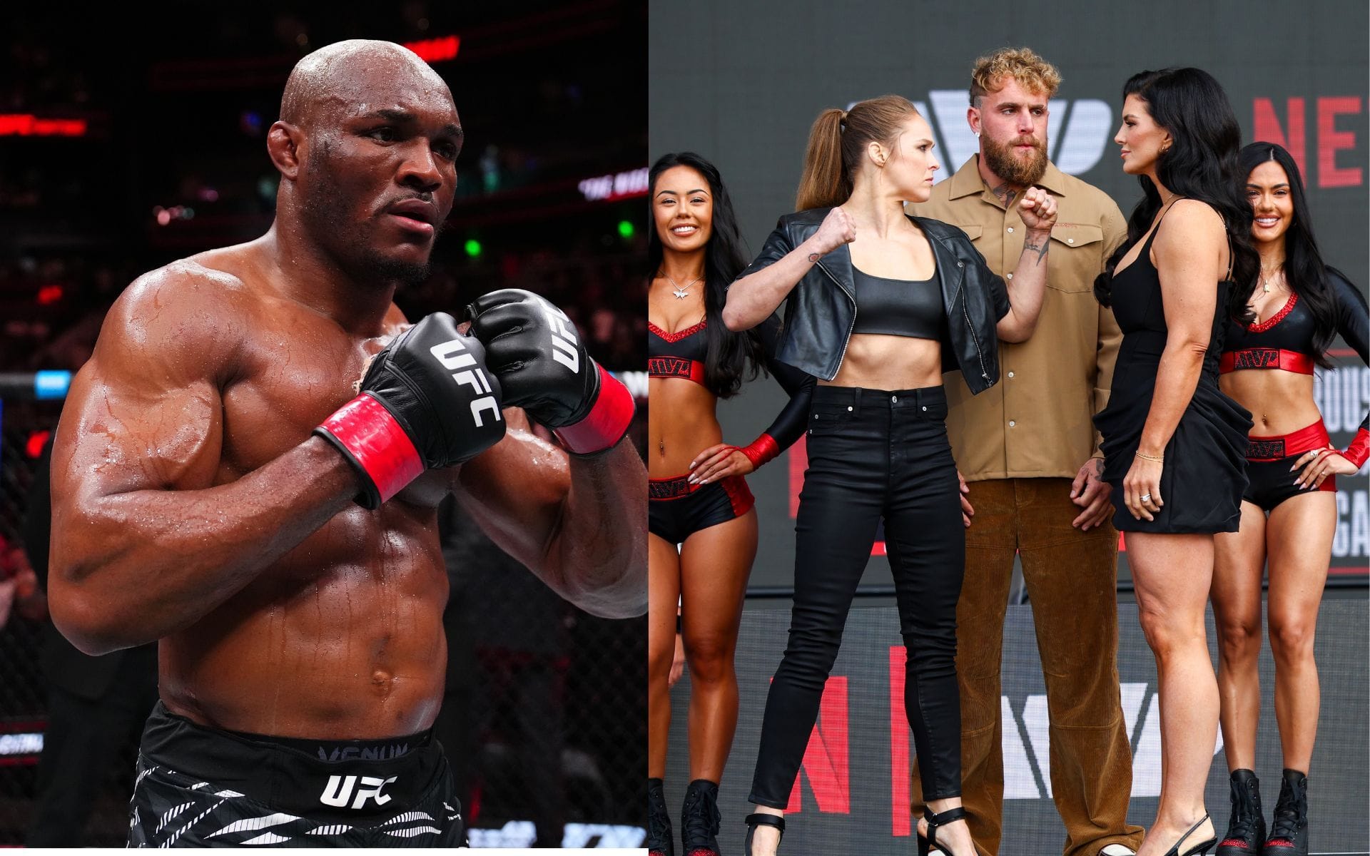 Kamaru Usman gives verdict on Ronda Rousey vs. Gina Carano card and rejects promotion vs. promotion narrative