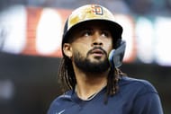 MLB: Fernando Tatis Jr. in action for the San Diego Padres - Source: Getty