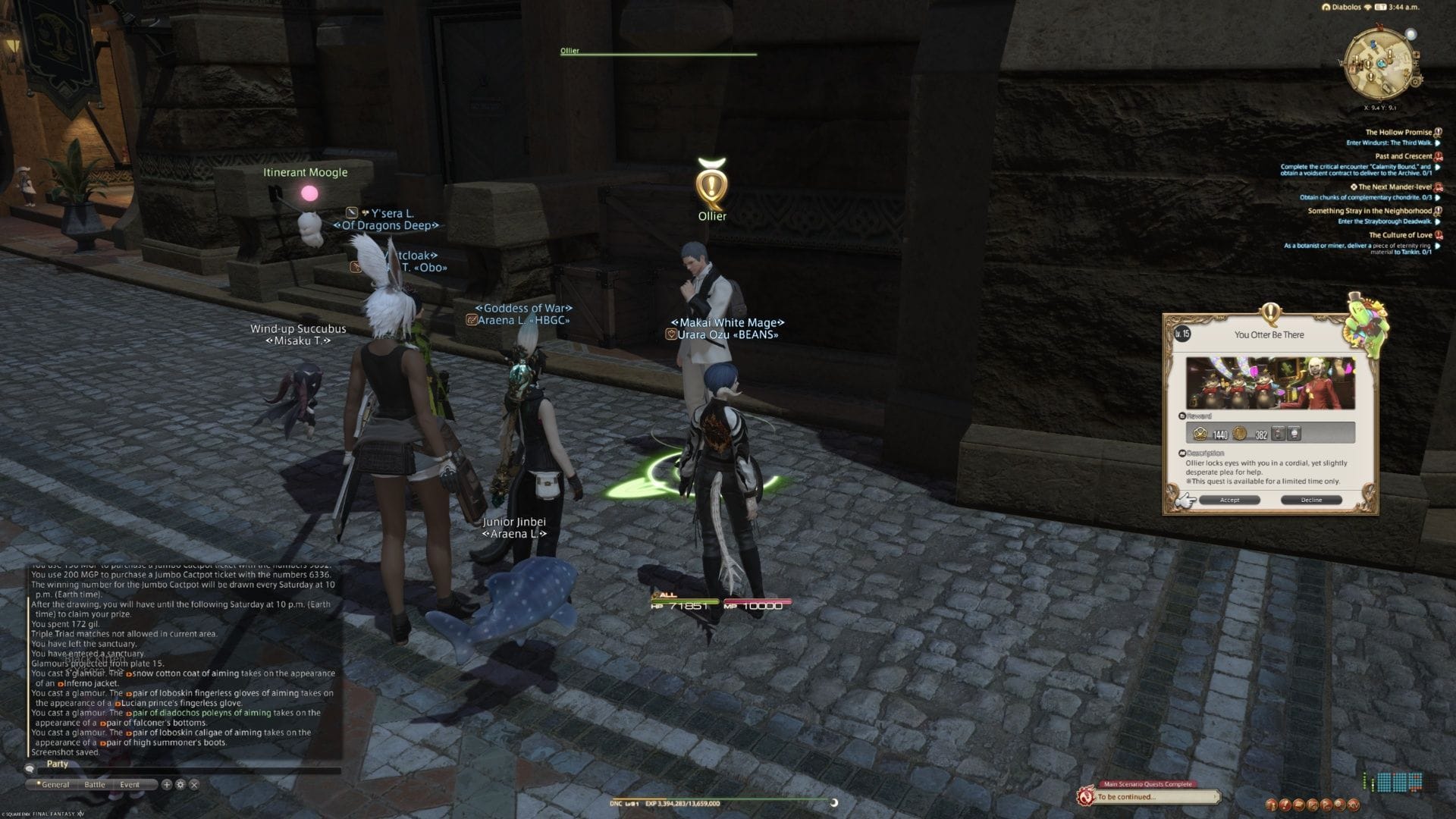 Make It Rain 2026's quest starts right here in Ul'dah, in Final Fantasy XIV! (Image via Square Enix || Sportskeeda)