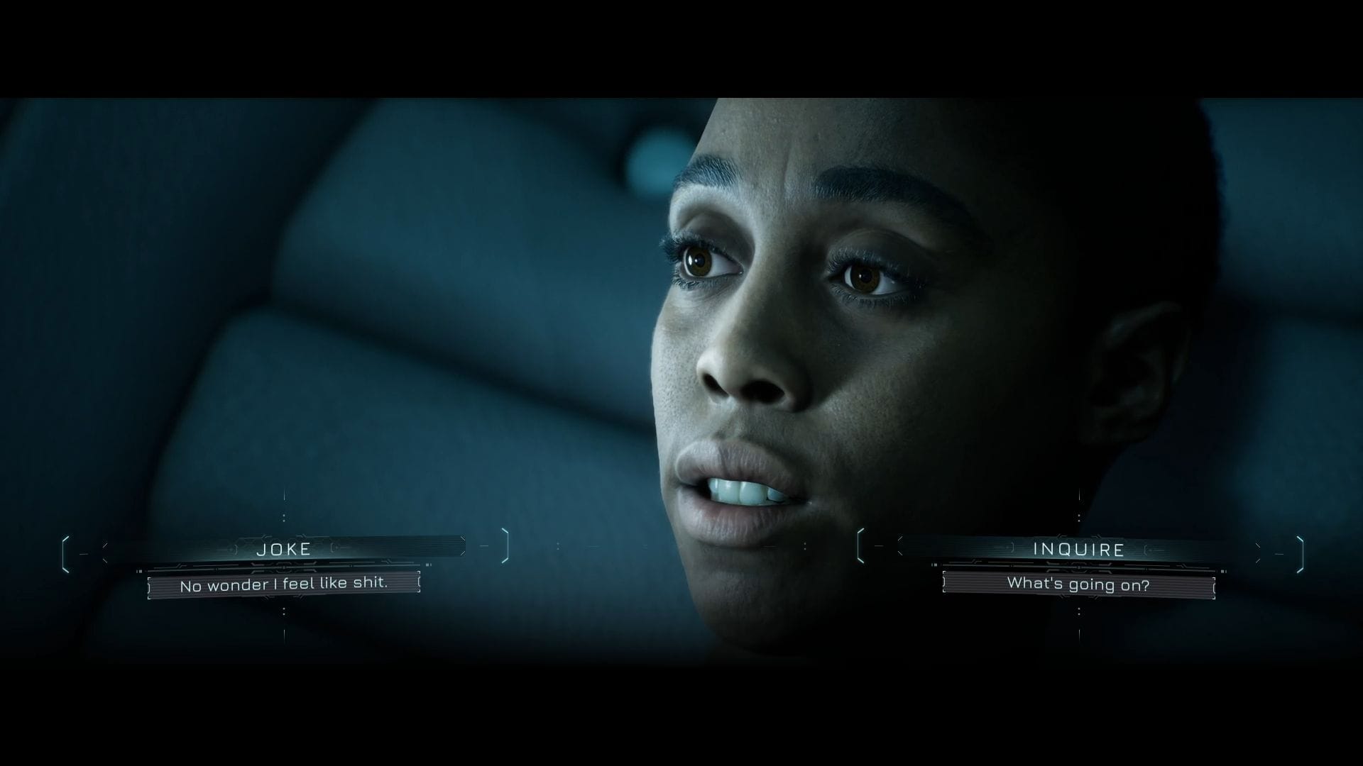 The episode begins with Young waking up (Image via Supermassive Games)