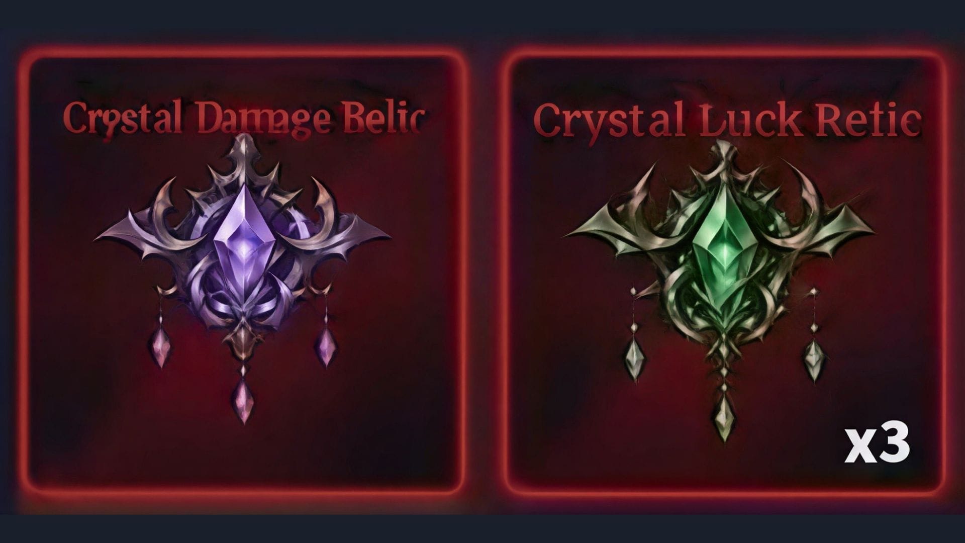 Both the Crystal Relics (Image via Roblox)