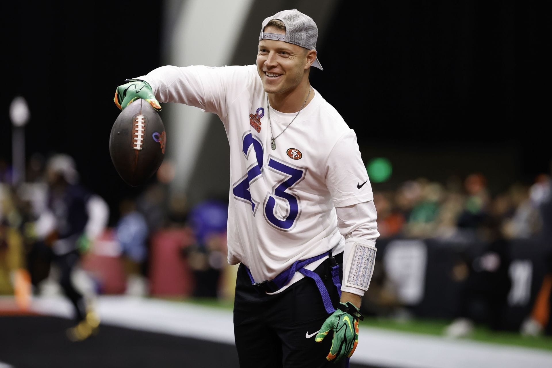 San Francisco 49ers RB Christian McCaffrey - Source: Getty