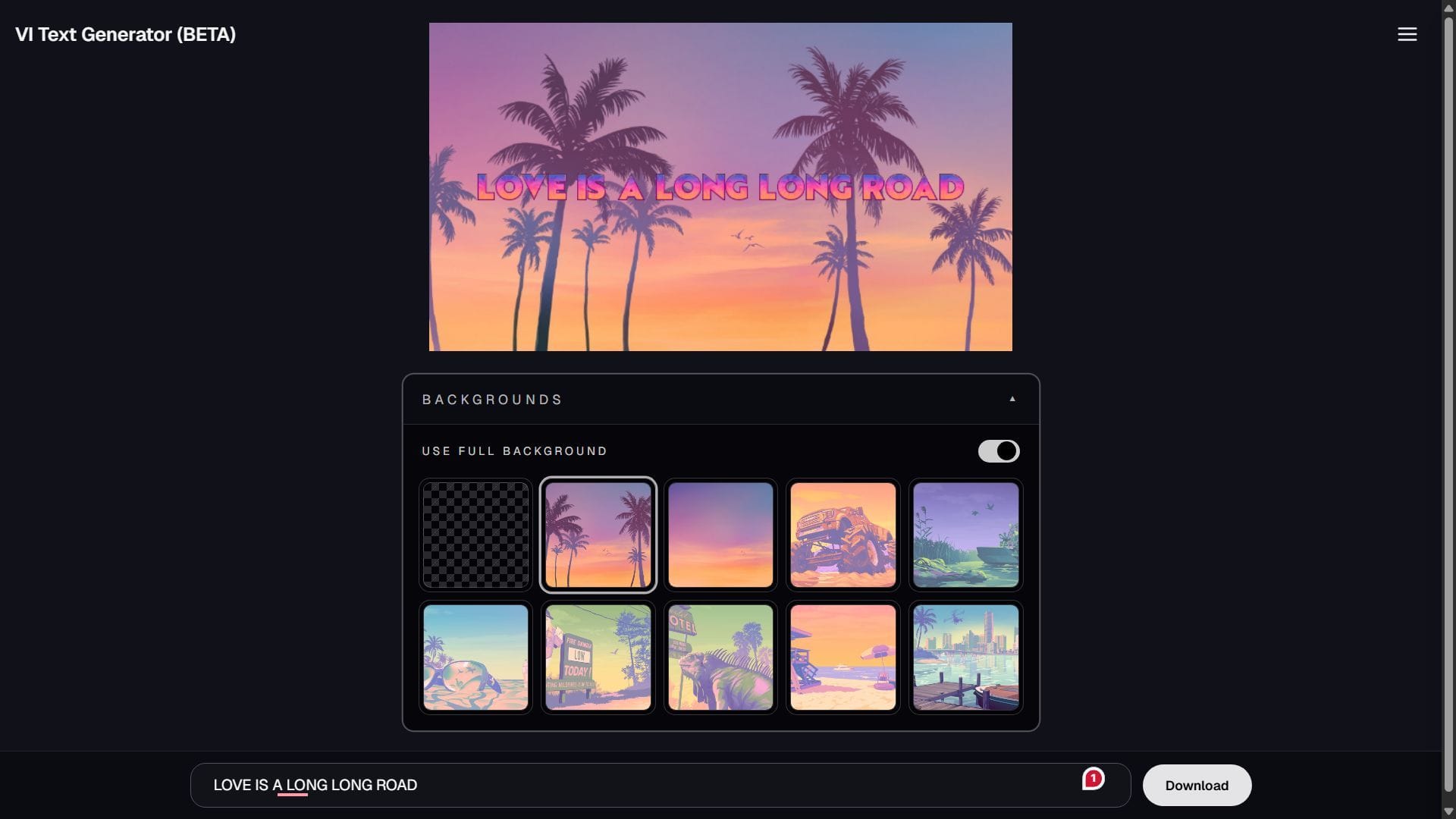 The interface of the website (Image via Rockstar Games || VI Text Generator)