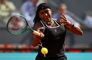 Hailey Baptiste at the 2026 Mutua Madrid Open in Spain. (Source: Getty)