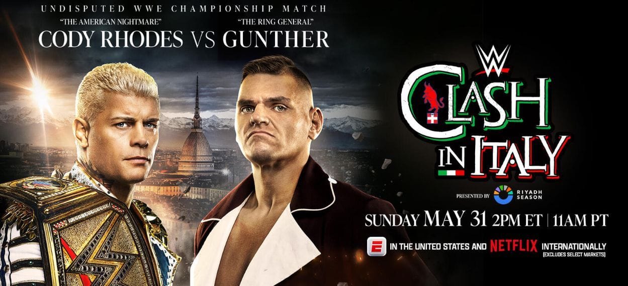 4 Possible finishes to Cody Rhodes vs. Gunther at Clash in Italy