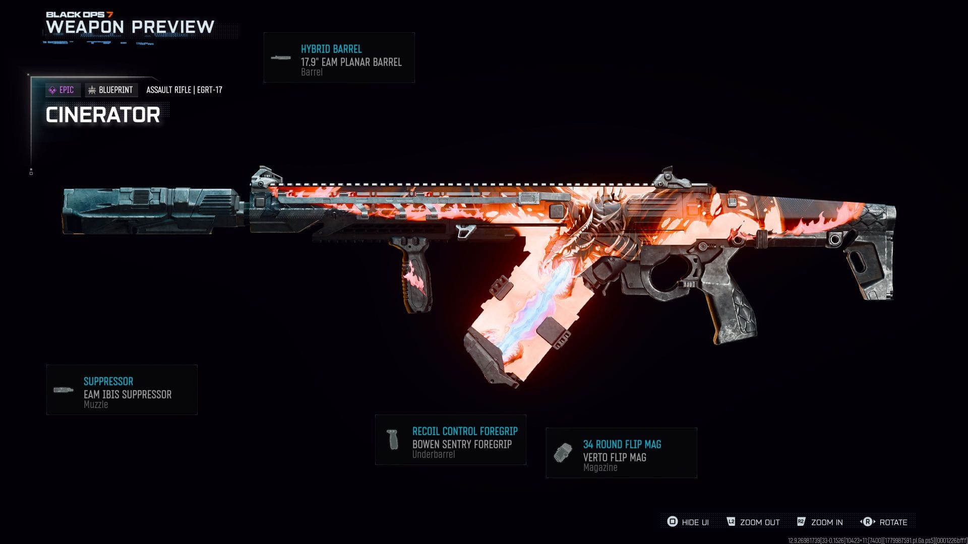 Cinerator blueprint for ETRG-17 is the main reward for week 9 challenges (Image via Activision || Sportskeeda)