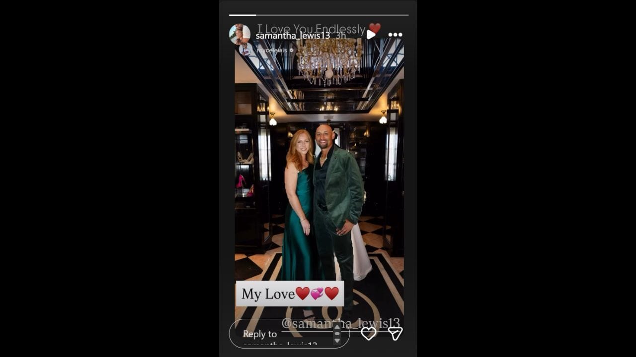 Screenshot of Samantha Lewis' Instagram Story featuring Royce Lewis (Image via Instagram.com/@samantha_lewis13 IG Stories)