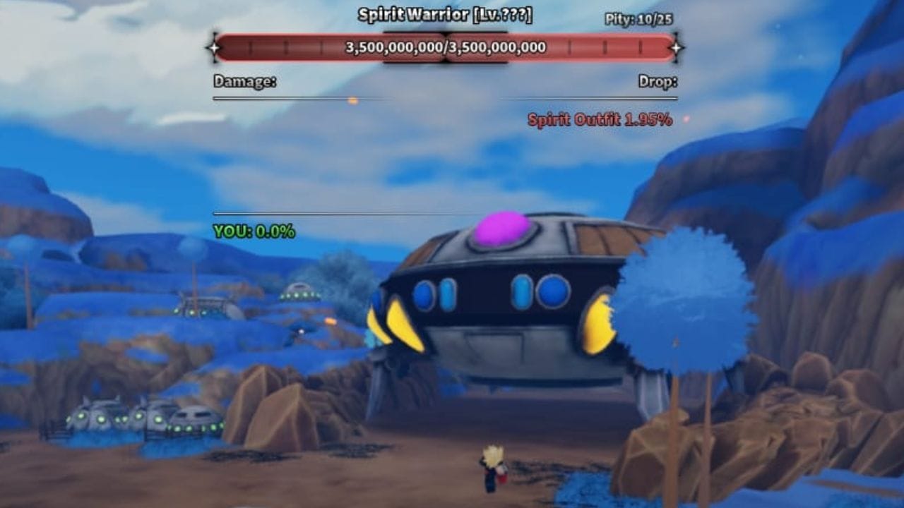 The Spirit Warrior boss (Image via Roblox)