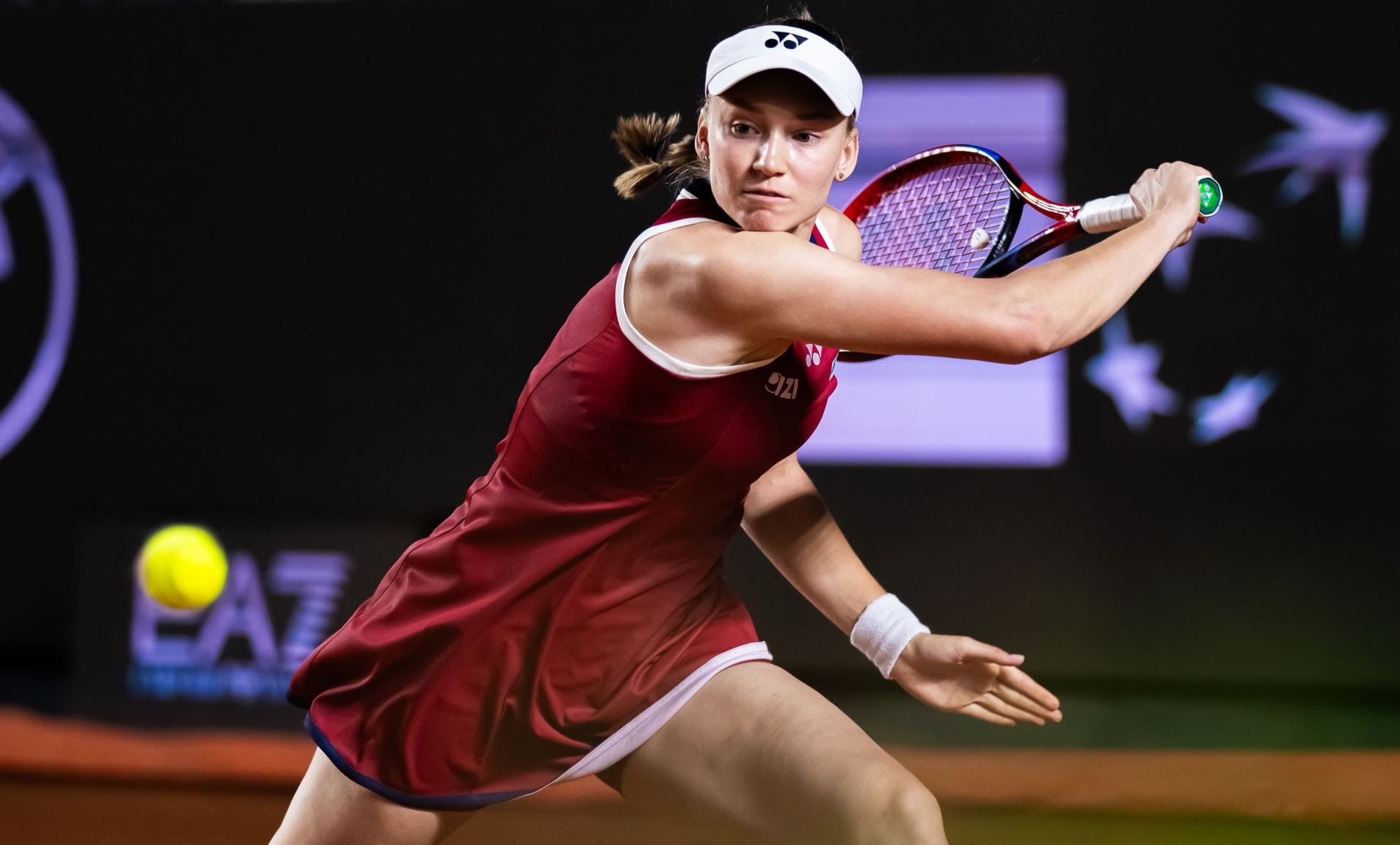 Elena Rybakina in action at the 2026 Italian Open (Source: Getty)