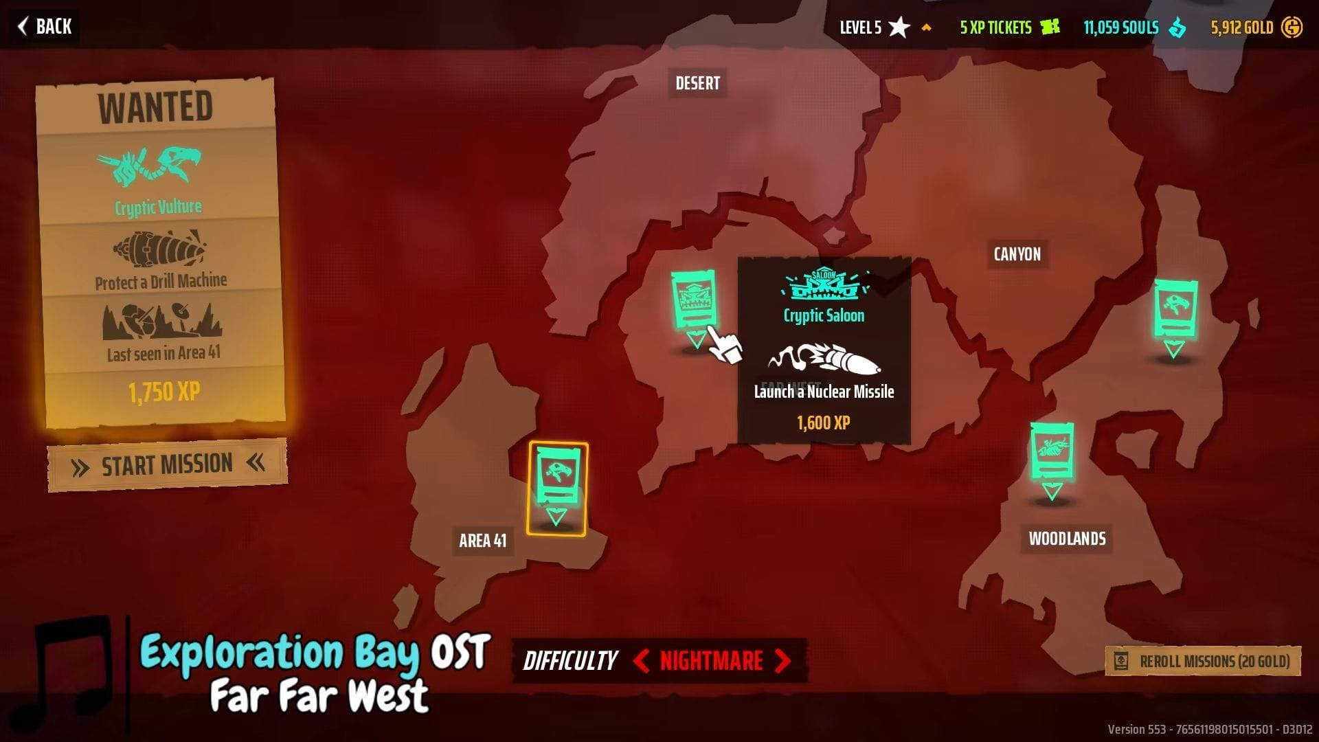Area 41 map symbols in Far Far West (Image via Evil Raptor || YouTube/@BullsGuidebook)