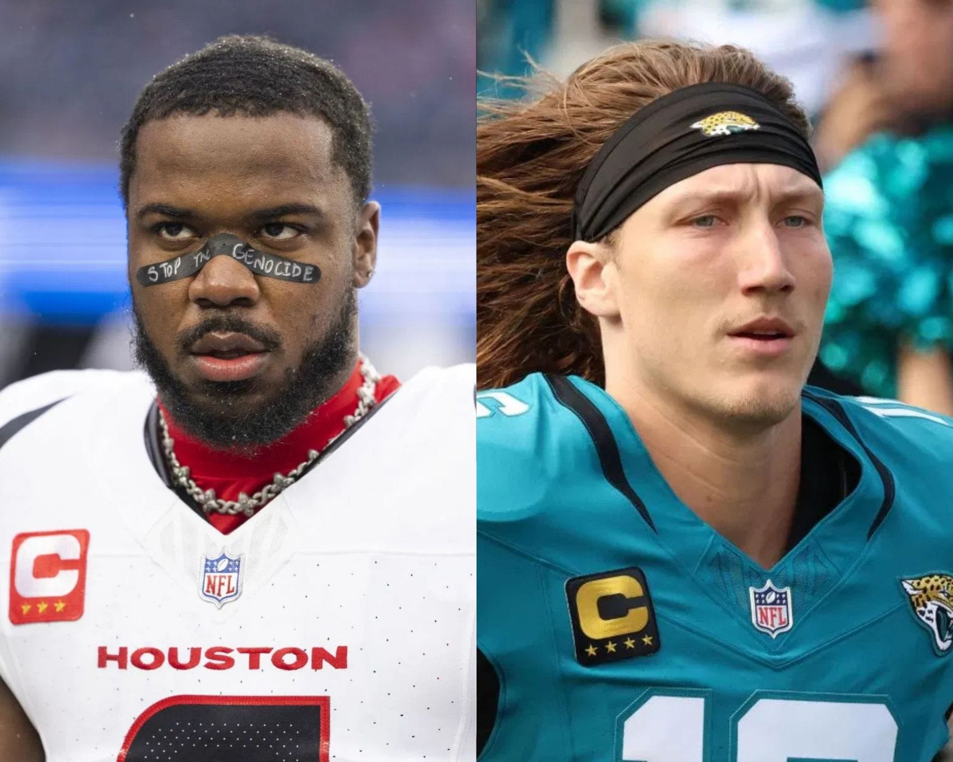 "Not shocked after what happened to Trevor Lawrence": NFL fans call out Texans LB Azeez Al-Shaair's "PR stunt" of spending Mother's Day in prison