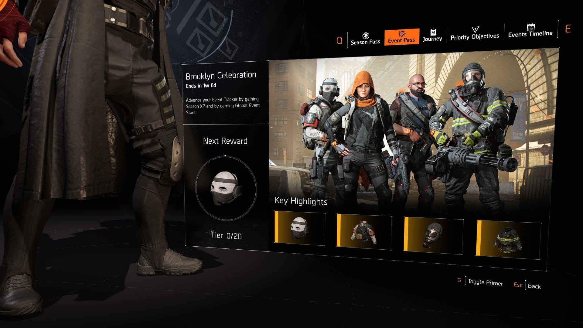 All rewards from the event pass in The Division 2 Battle for Brooklyn Anniversary 