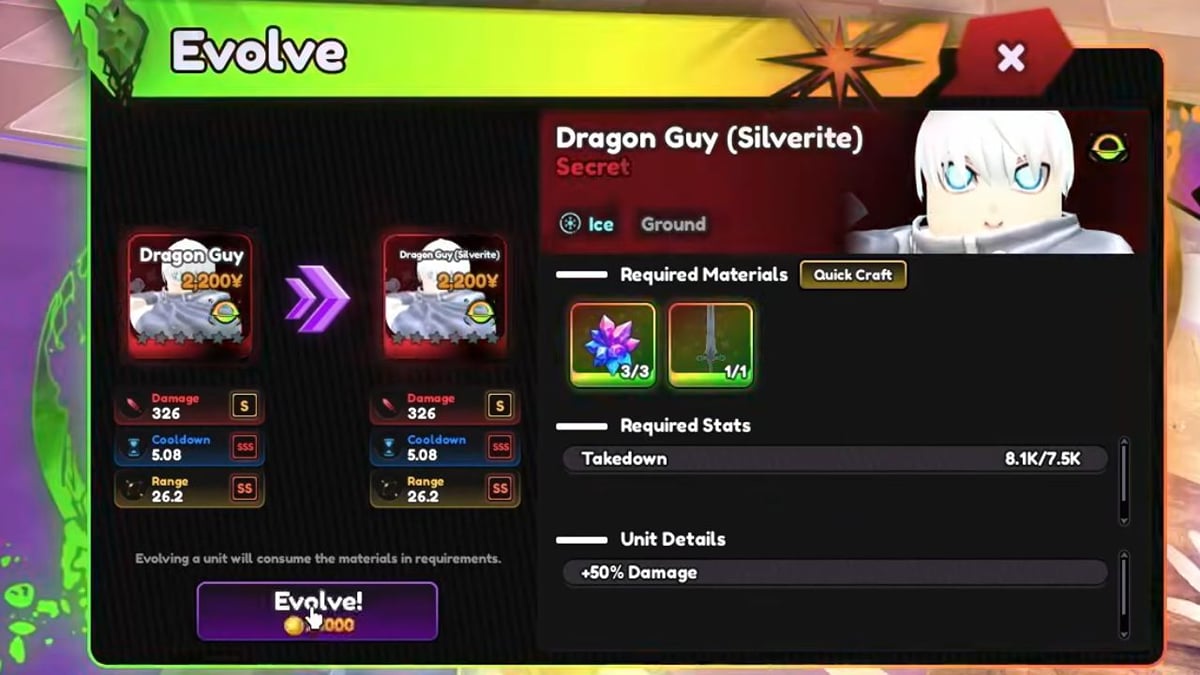 Universal Tower Defense X Dragon Guy (Ragna) guide