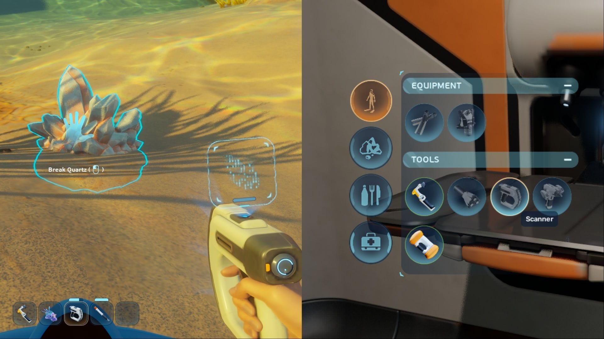 How to get Scanner and scan objects in Subnautica 2
