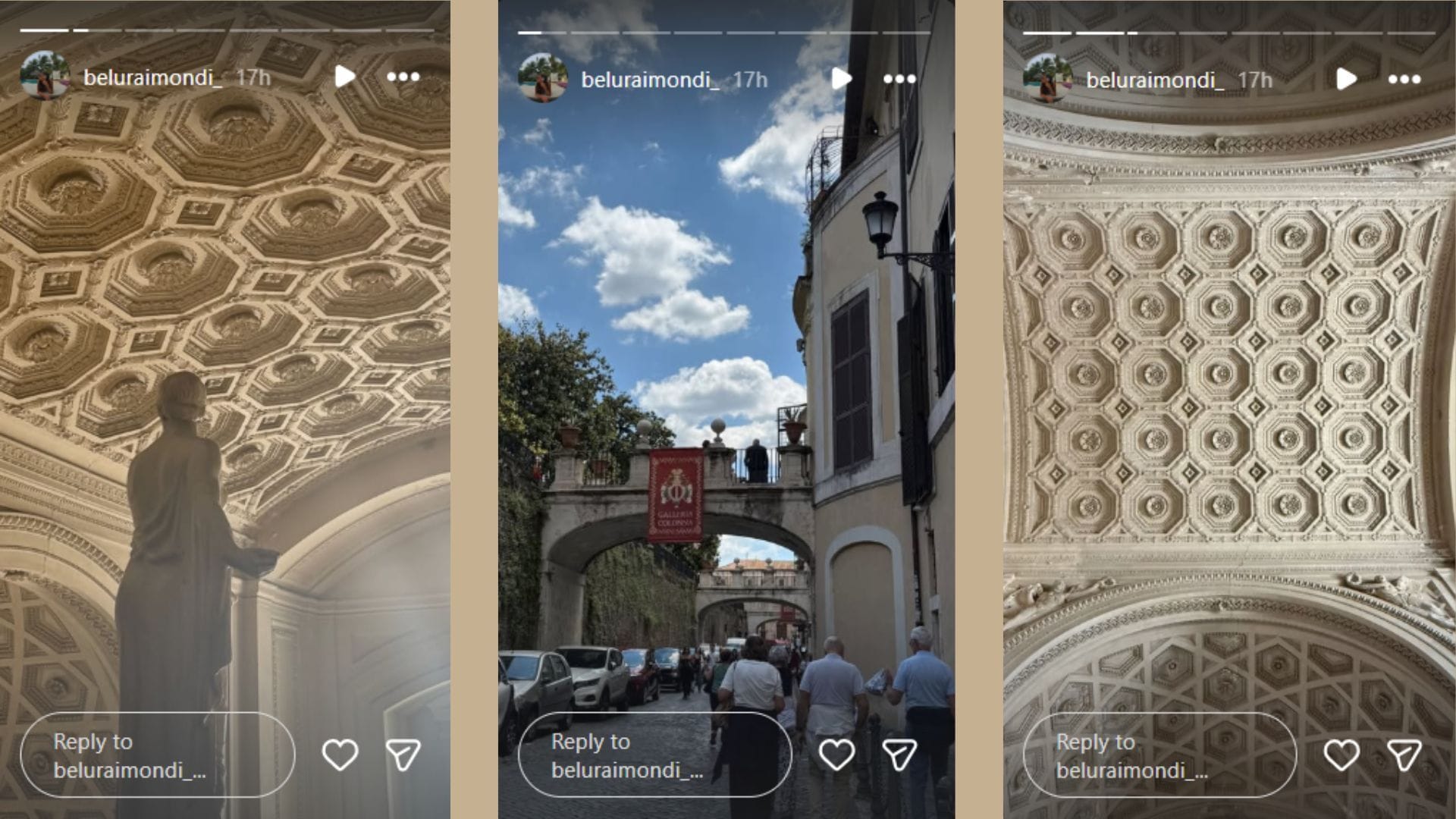 Tomas Martin Etcheverry's girlfriend Belen gets touristy in Rome