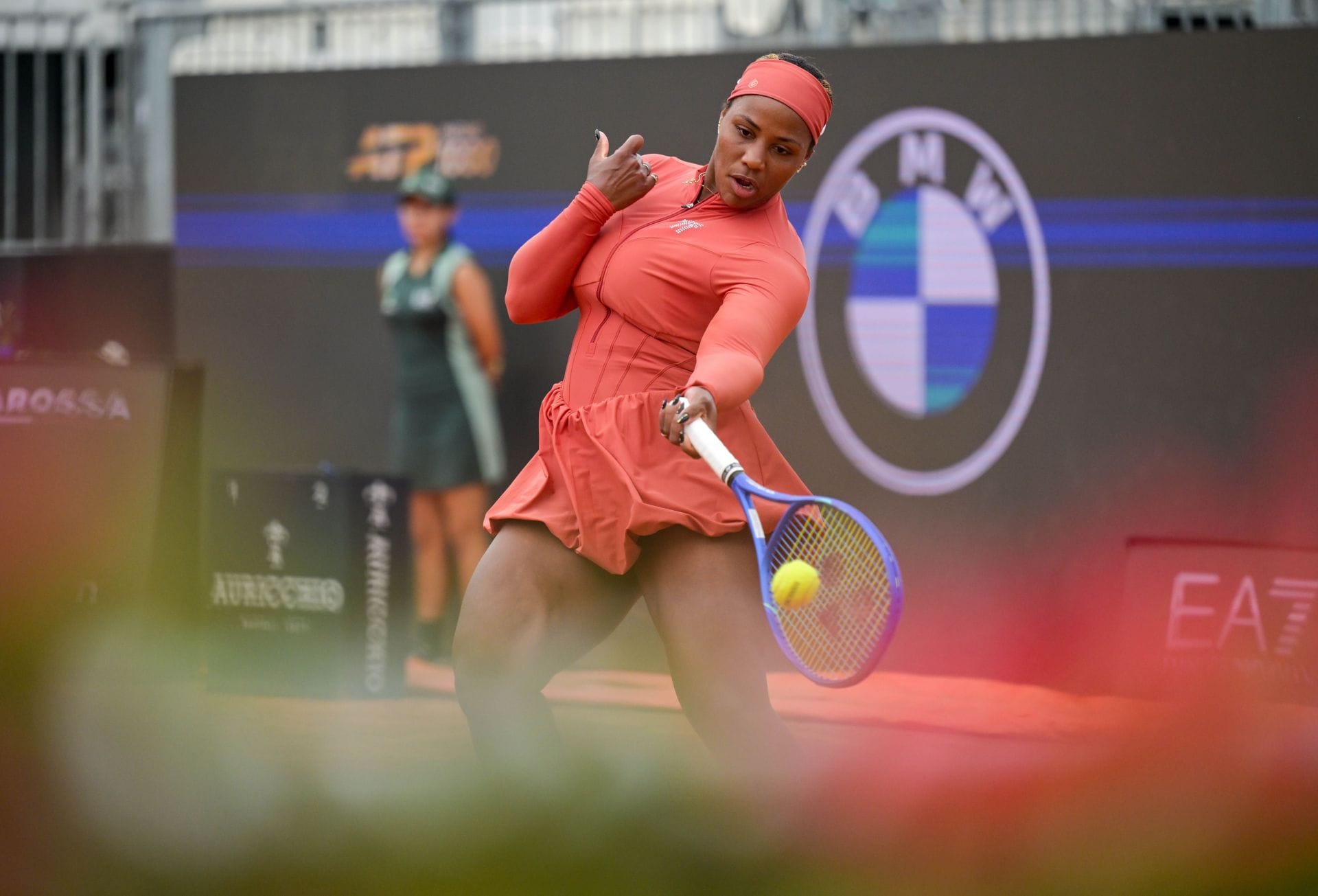 Taylor Townsend in action at the 2026 Italian Open (Source: Getty)