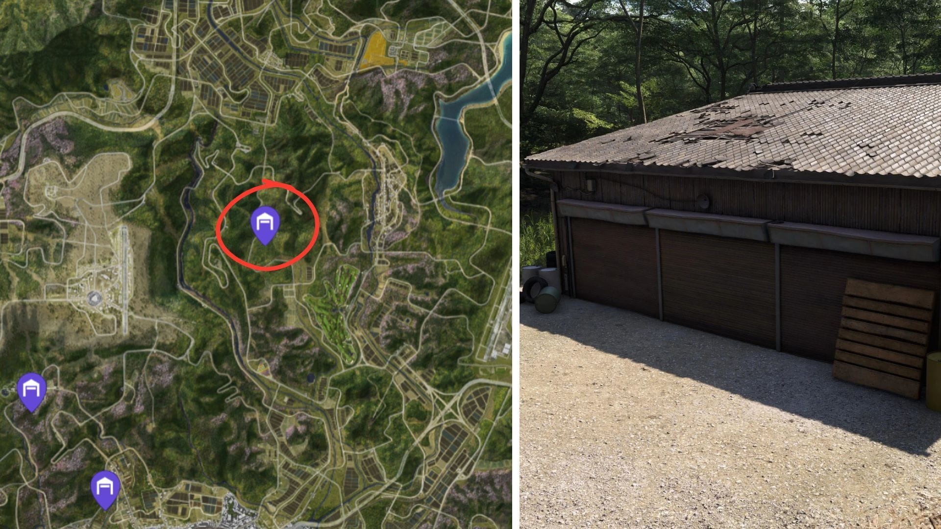 Location of Nissan PAO in Forza Horizon 6 (Image via Xbox Game Studios || Map Genie)