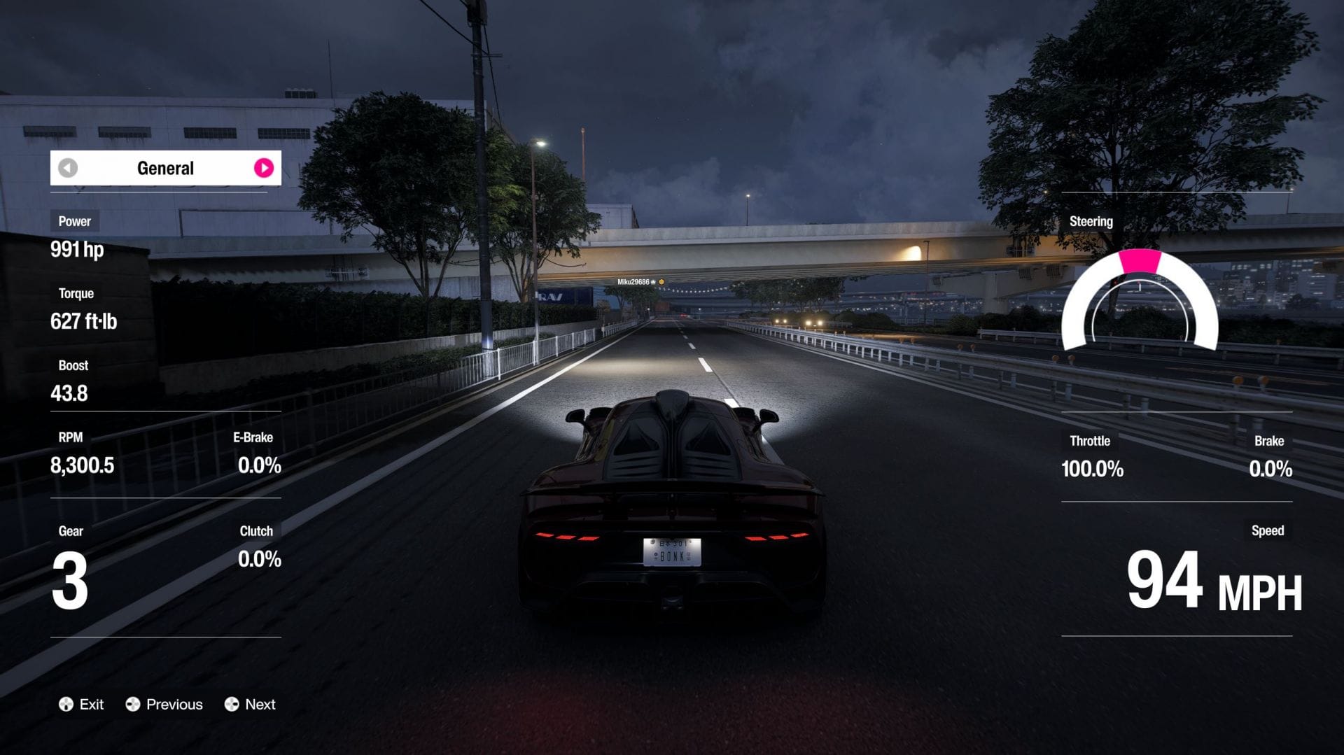 Telemetry shows you a bunch of information on the screen (Image via Sportskeeda Gaming || Xbox Game Studios)