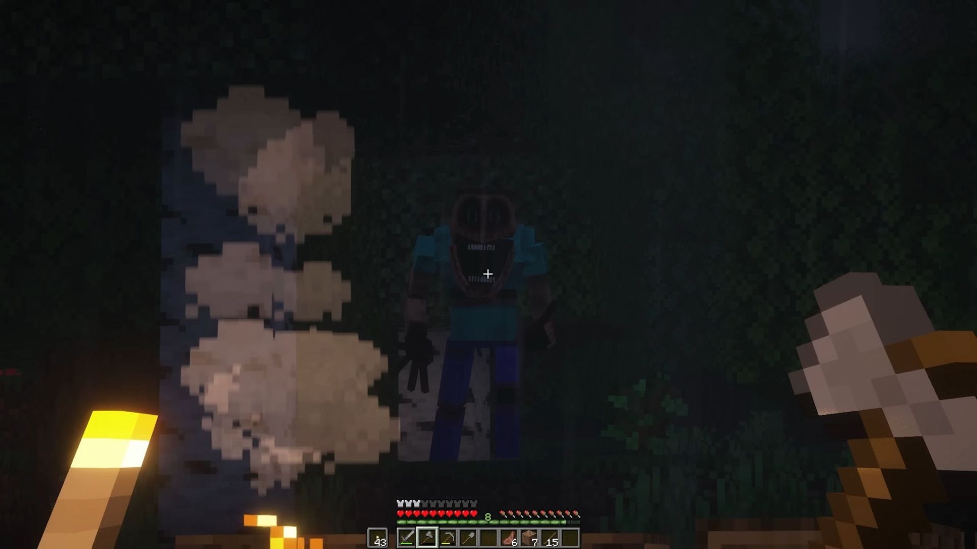 Este mod adiciona uma criatura inspirada em Steve (Imagem via Mojang Studios || YouTube/@TrainerDario)