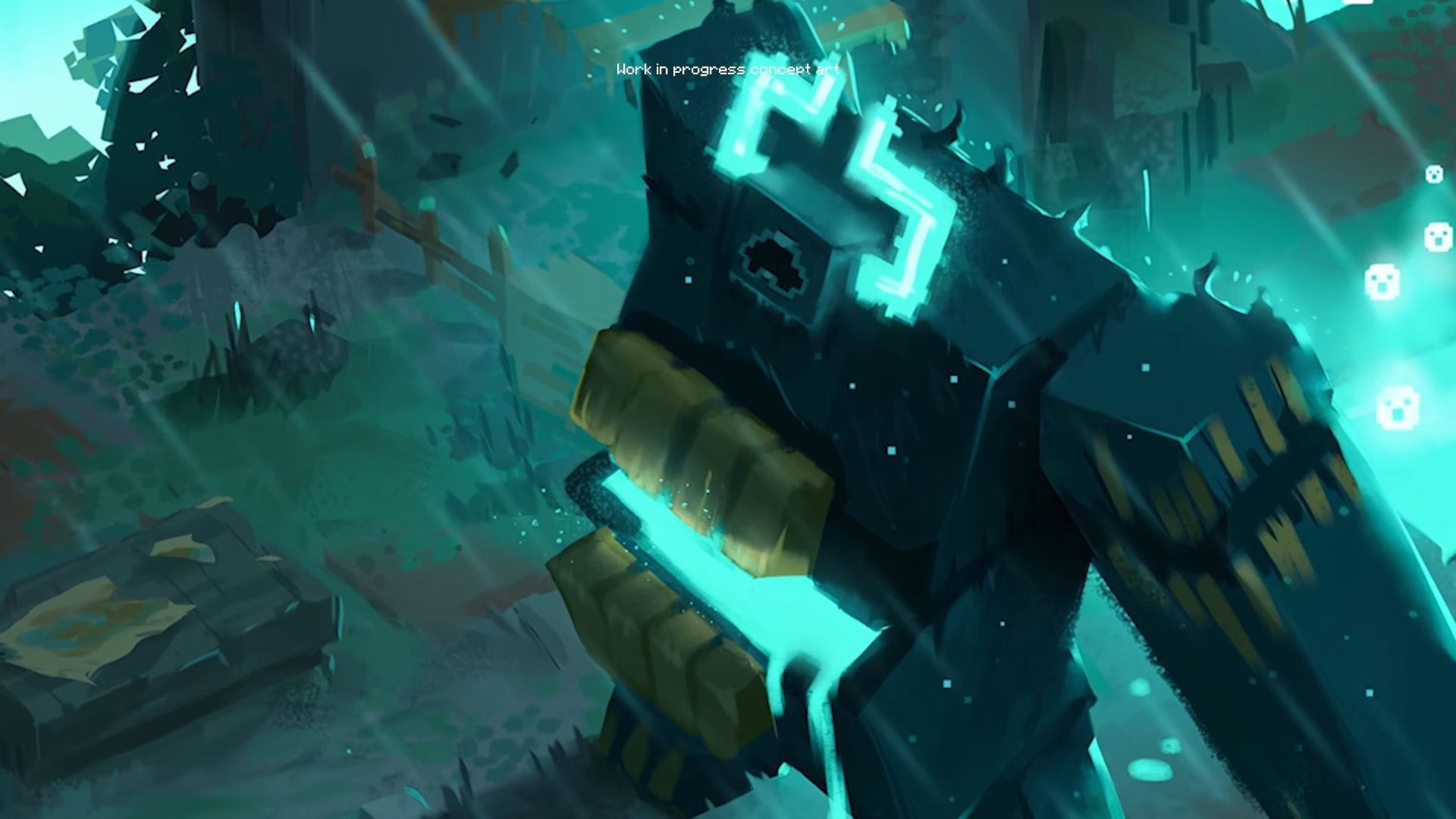 Twisted Warden in Minecraft Dungeons II (Image via Mojang)