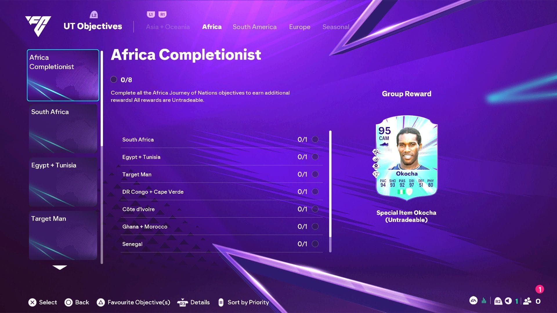 Objetivo da África no EA FC 26 Ultimate Team (Imagem via EA Sports)