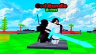 O God Bundle consiste em Yhwak, Kagenu e Madora (Imagem via Roblox)