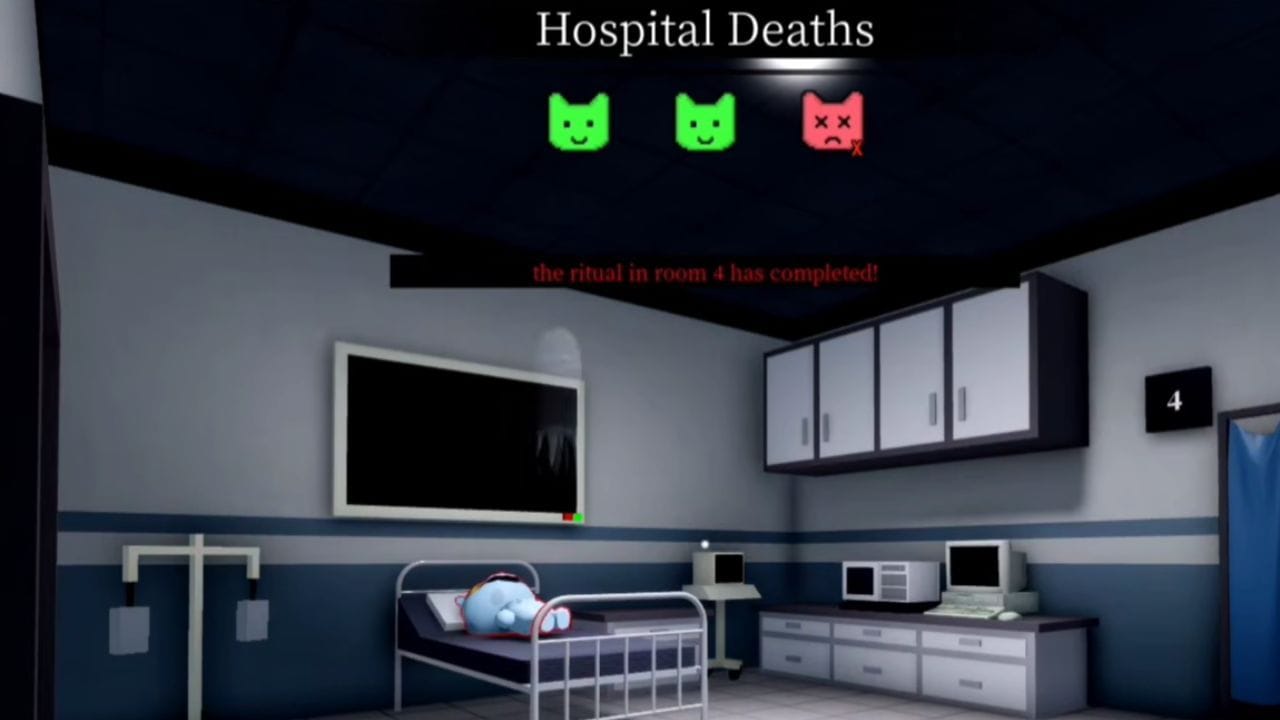 O paciente morto (Imagem via Roblox)