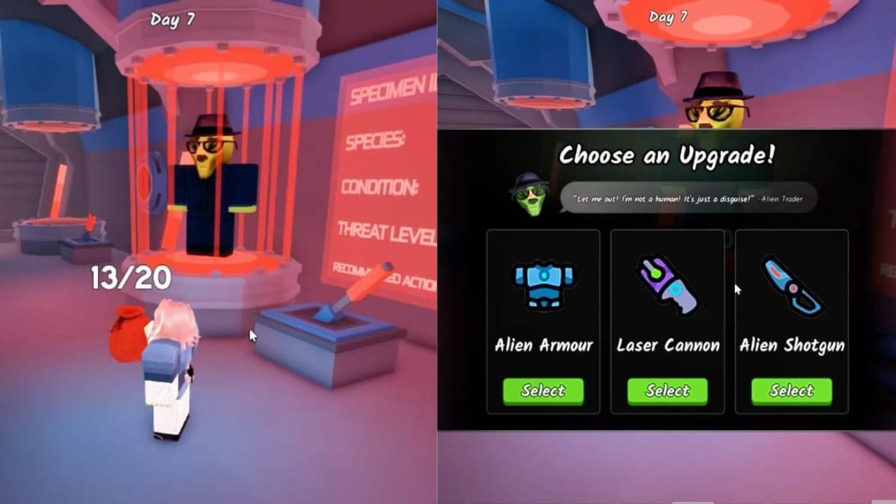 O comerciante alienígena (imagem via Roblox)
