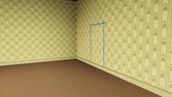 Find the wall with the blue marks (Image via Roblox)