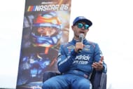 Anúncio da NASCAR no USS Midway Museum - Fonte: Getty