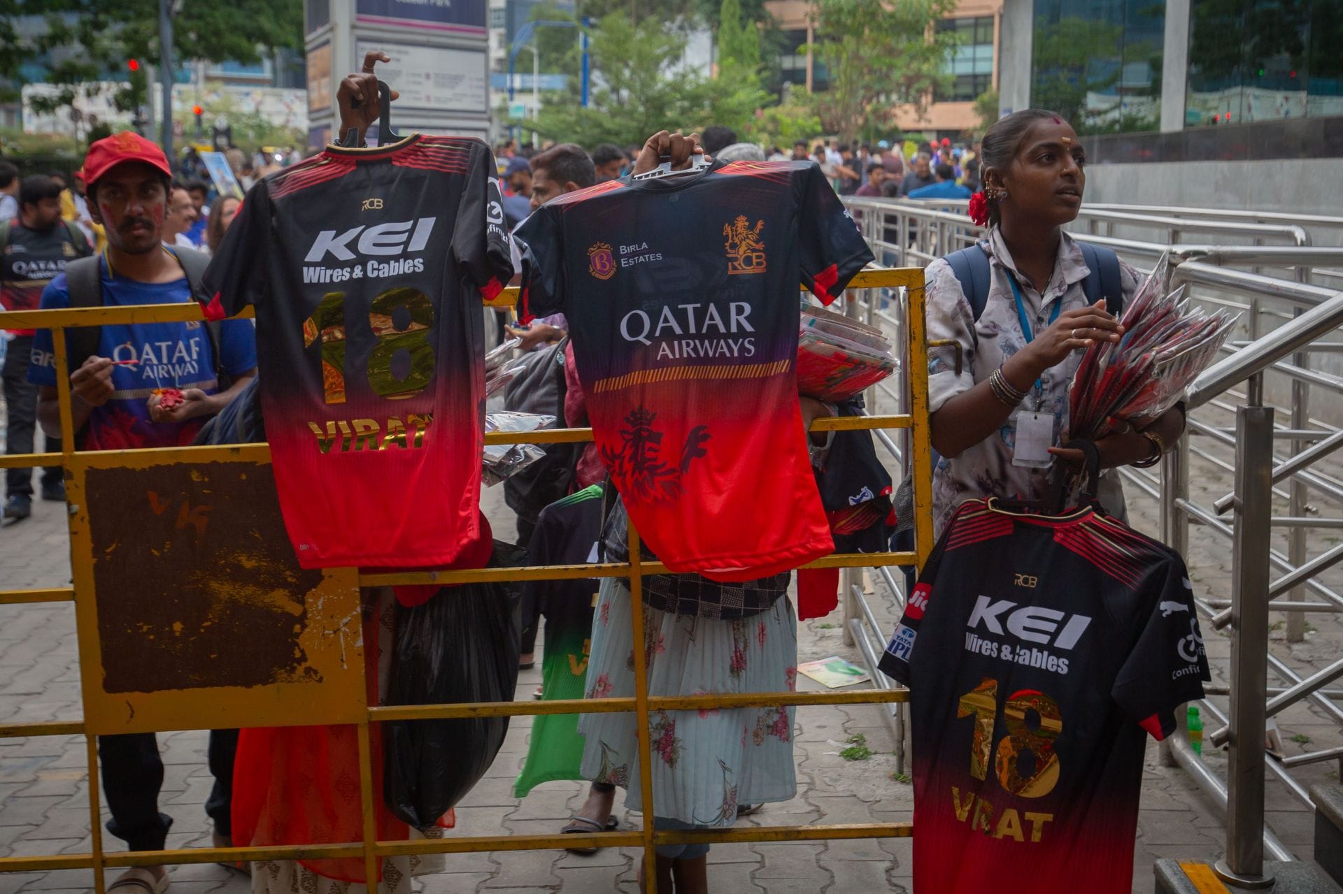 Fan spotted flaunting RCB jersey in stands during a 2026 FIFA World Cup match [Watch]