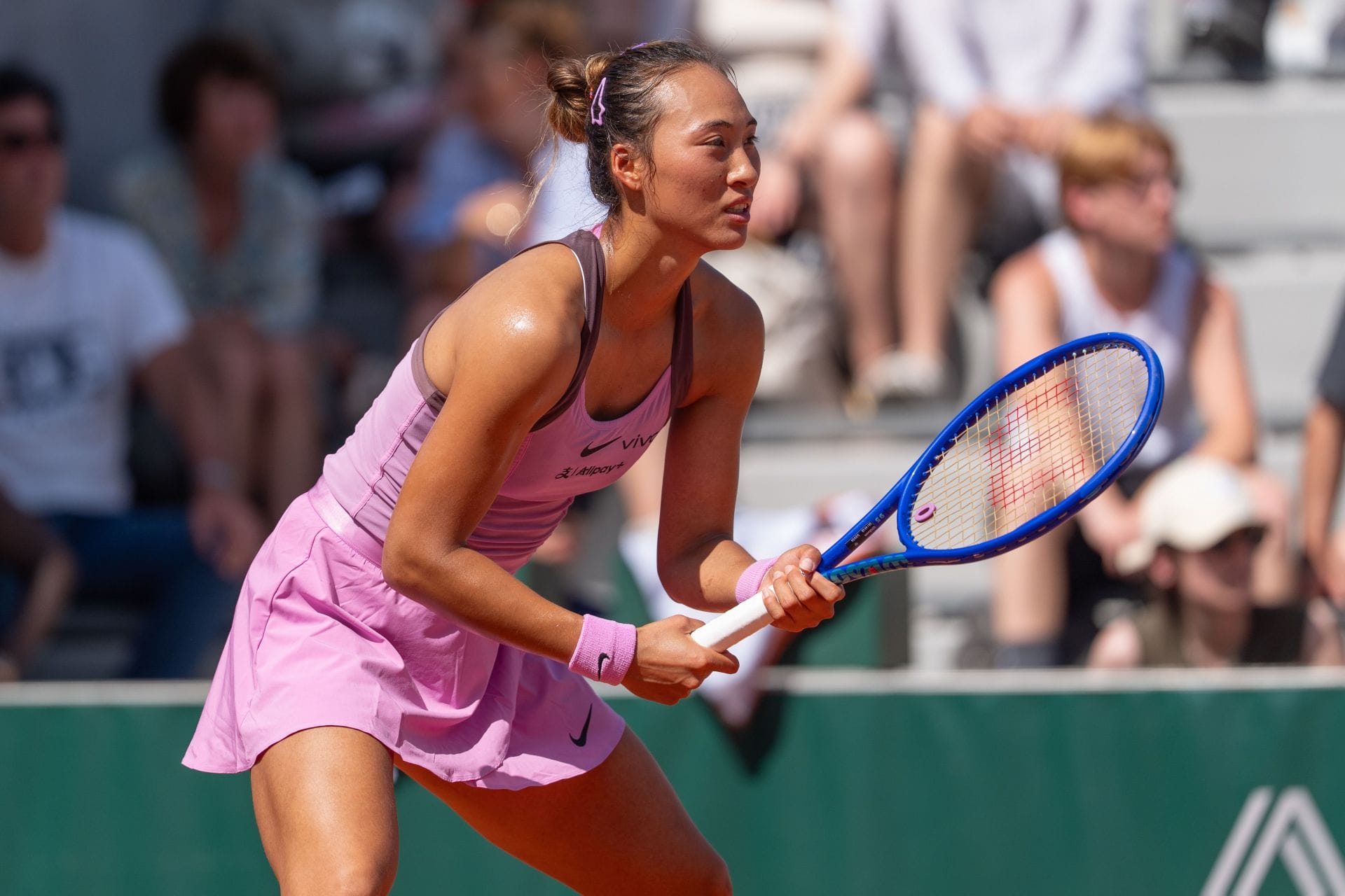 Zheng Qinwen at the French Open 2026. (Source: Getty)